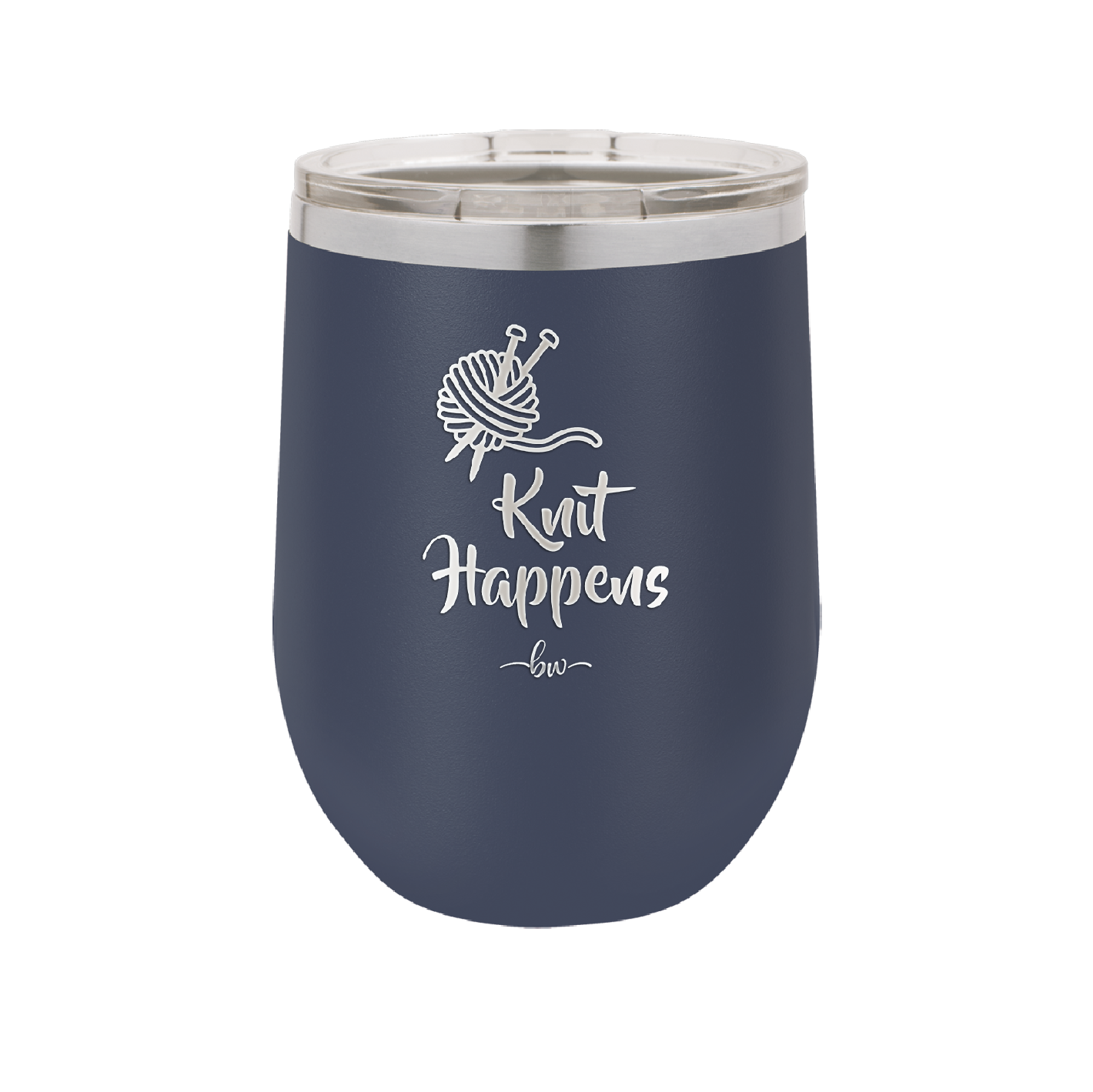 Knit Happens - Laser Engraved Stainless Steel Drinkware - 1622 -