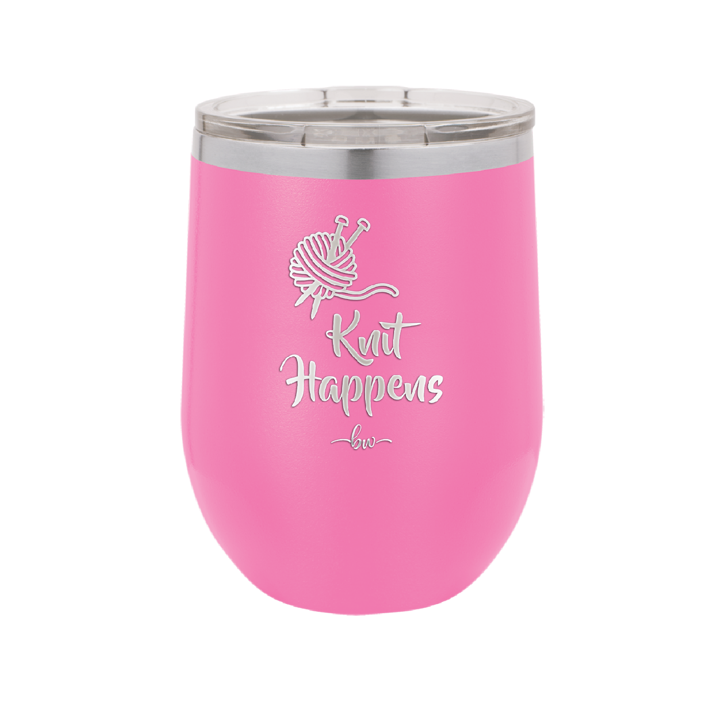 Knit Happens - Laser Engraved Stainless Steel Drinkware - 1622 -