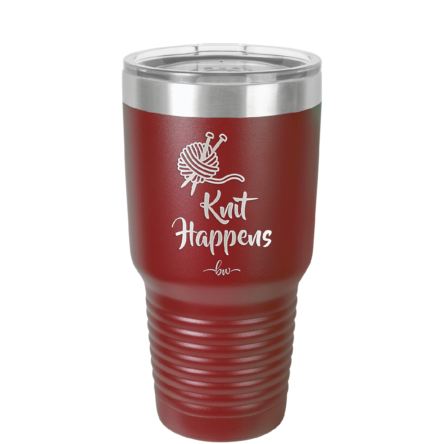 Knit Happens - Laser Engraved Stainless Steel Drinkware - 1622 -