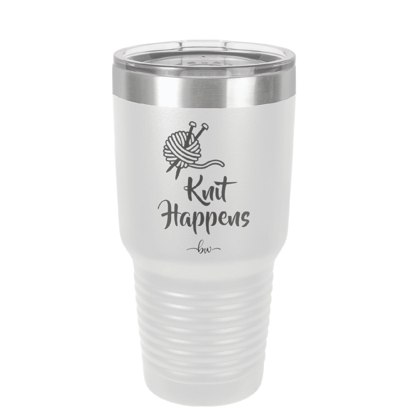 Knit Happens - Laser Engraved Stainless Steel Drinkware - 1622 -