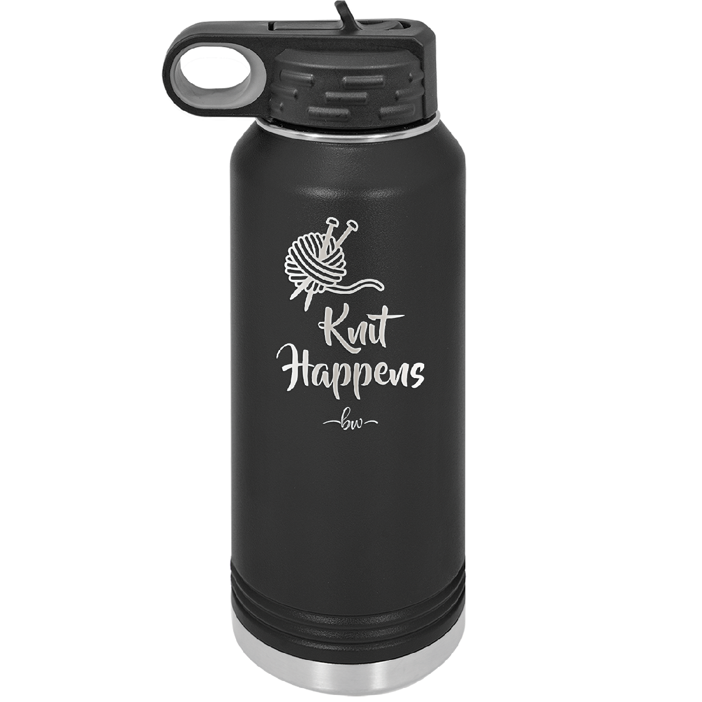 Knit Happens - Laser Engraved Stainless Steel Drinkware - 1622 -