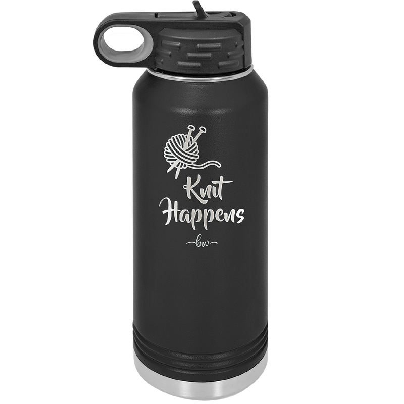 Knit Happens - Laser Engraved Stainless Steel Drinkware - 1622 -