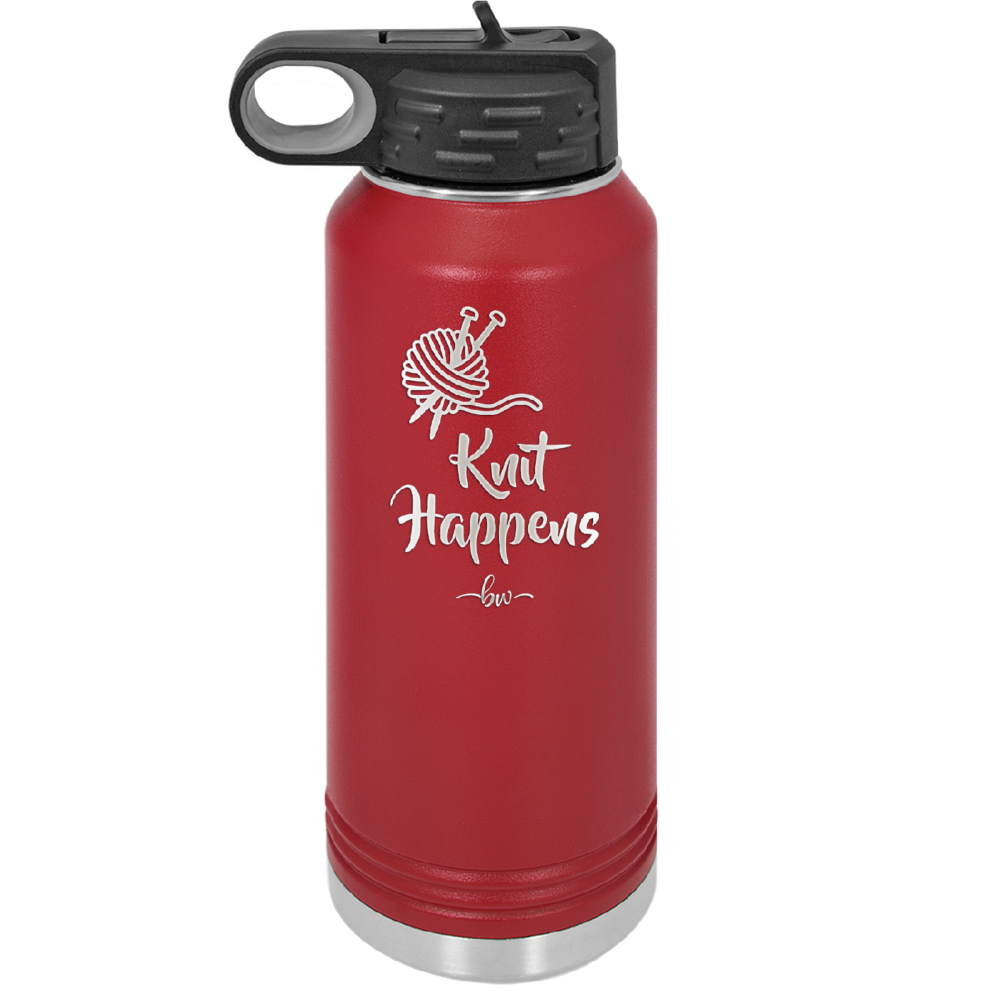 Knit Happens - Laser Engraved Stainless Steel Drinkware - 1622 -