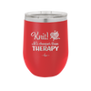 Knit Its Cheaper Than Therapy - Laser Engraved Stainless Steel Drinkware - 1623 -