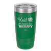 Knit Its Cheaper Than Therapy - Laser Engraved Stainless Steel Drinkware - 1623 -