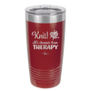 Knit Its Cheaper Than Therapy - Laser Engraved Stainless Steel Drinkware - 1623 -