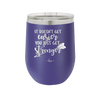 It Doesn't Get Easier You Just Get Stronger 1 - Laser Engraved Stainless Steel Drinkware - 1641 -