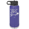 It Doesn't Get Easier You Just Get Stronger 1 - Laser Engraved Stainless Steel Drinkware - 1641 -
