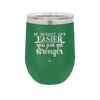 It Doesn't Get Easier You Just Get Stronger 2 - Laser Engraved Stainless Steel Drinkware - 1642 -