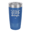 It Doesn't Get Easier You Just Get Stronger 2 - Laser Engraved Stainless Steel Drinkware - 1642 -