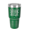 It Doesn't Get Easier You Just Get Stronger 2 - Laser Engraved Stainless Steel Drinkware - 1642 -