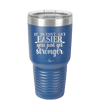 It Doesn't Get Easier You Just Get Stronger 2 - Laser Engraved Stainless Steel Drinkware - 1642 -