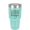 It Doesn't Get Easier You Just Get Stronger 2 - Laser Engraved Stainless Steel Drinkware - 1642 -