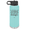 It Doesn't Get Easier You Just Get Stronger 2 - Laser Engraved Stainless Steel Drinkware - 1642 -