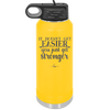 It Doesn't Get Easier You Just Get Stronger 2 - Laser Engraved Stainless Steel Drinkware - 1642 -