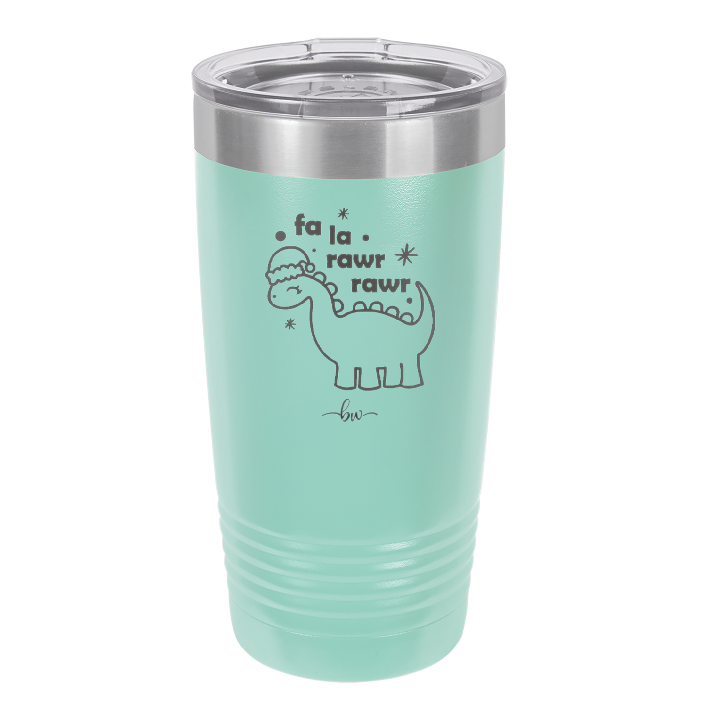 Fa La Rawr Rawr Dinosaur - Laser Engraved Stainless Steel Drinkware - 1644 -