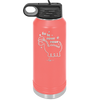 Fa La Rawr Rawr Dinosaur - Laser Engraved Stainless Steel Drinkware - 1644 -