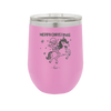 Merry Christmas Santa Unicorn - Laser Engraved Stainless Steel Drinkware - 1645 -