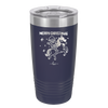 Merry Christmas Santa Unicorn - Laser Engraved Stainless Steel Drinkware - 1645 -