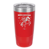 Merry Christmas Santa Unicorn - Laser Engraved Stainless Steel Drinkware - 1645 -