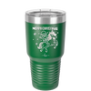 Merry Christmas Santa Unicorn - Laser Engraved Stainless Steel Drinkware - 1645 -