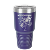 Merry Christmas Santa Unicorn - Laser Engraved Stainless Steel Drinkware - 1645 -