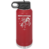 Merry Christmas Santa Unicorn - Laser Engraved Stainless Steel Drinkware - 1645 -