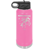 Merry Christmas Santa Unicorn - Laser Engraved Stainless Steel Drinkware - 1645 -