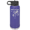 Merry Christmas Santa Unicorn - Laser Engraved Stainless Steel Drinkware - 1645 -