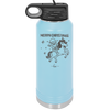 Merry Christmas Santa Unicorn - Laser Engraved Stainless Steel Drinkware - 1645 -