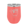 Dear Santa Dinosaur - Laser Engraved Stainless Steel Drinkware - 1646 -