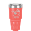 Dear Santa Dinosaur - Laser Engraved Stainless Steel Drinkware - 1646 -