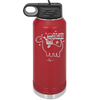 Dear Santa Dinosaur - Laser Engraved Stainless Steel Drinkware - 1646 -