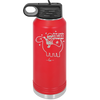 Dear Santa Dinosaur - Laser Engraved Stainless Steel Drinkware - 1646 -