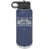 I'd Rather Be Camping Fifth Wheel - Laser Engraved Stainless Steel Drinkware - 1648 -