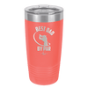 Best Dad by Par 1 Golf Dad - Laser Engraved Stainless Steel Drinkware - 1650 -