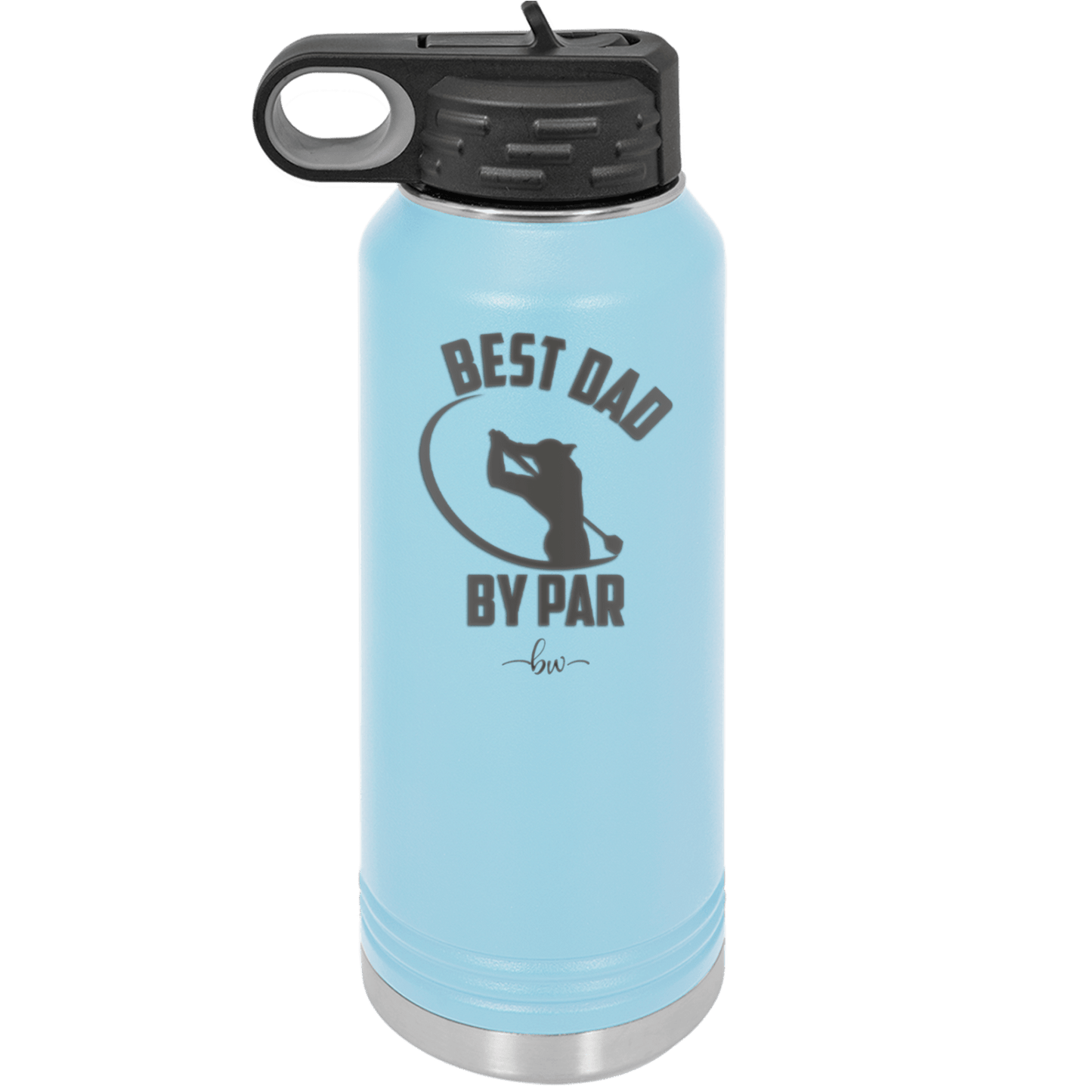 Best Dad by Par 1 Golf Dad - Laser Engraved Stainless Steel Drinkware - 1650 -