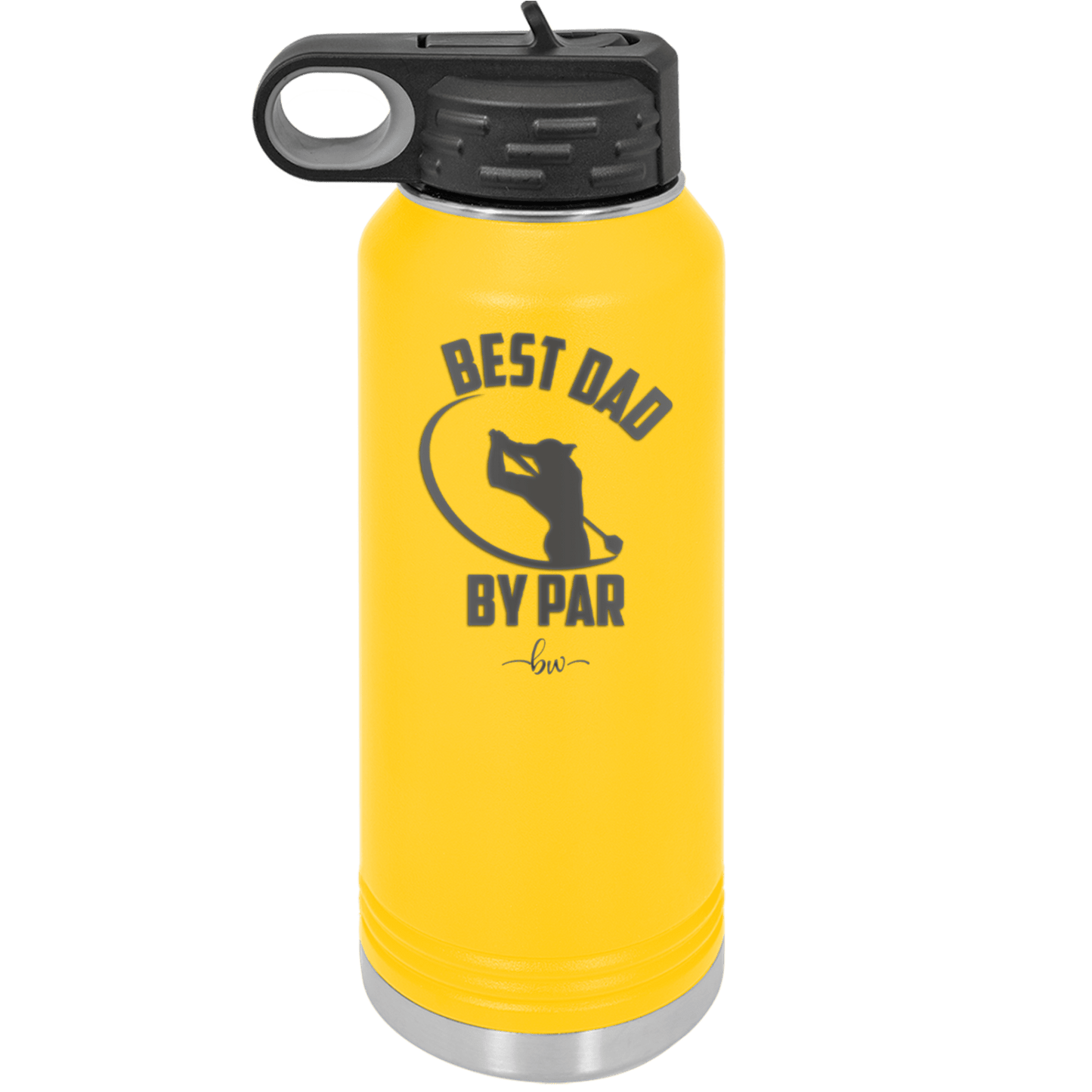 Best Dad by Par 1 Golf Dad - Laser Engraved Stainless Steel Drinkware - 1650 -