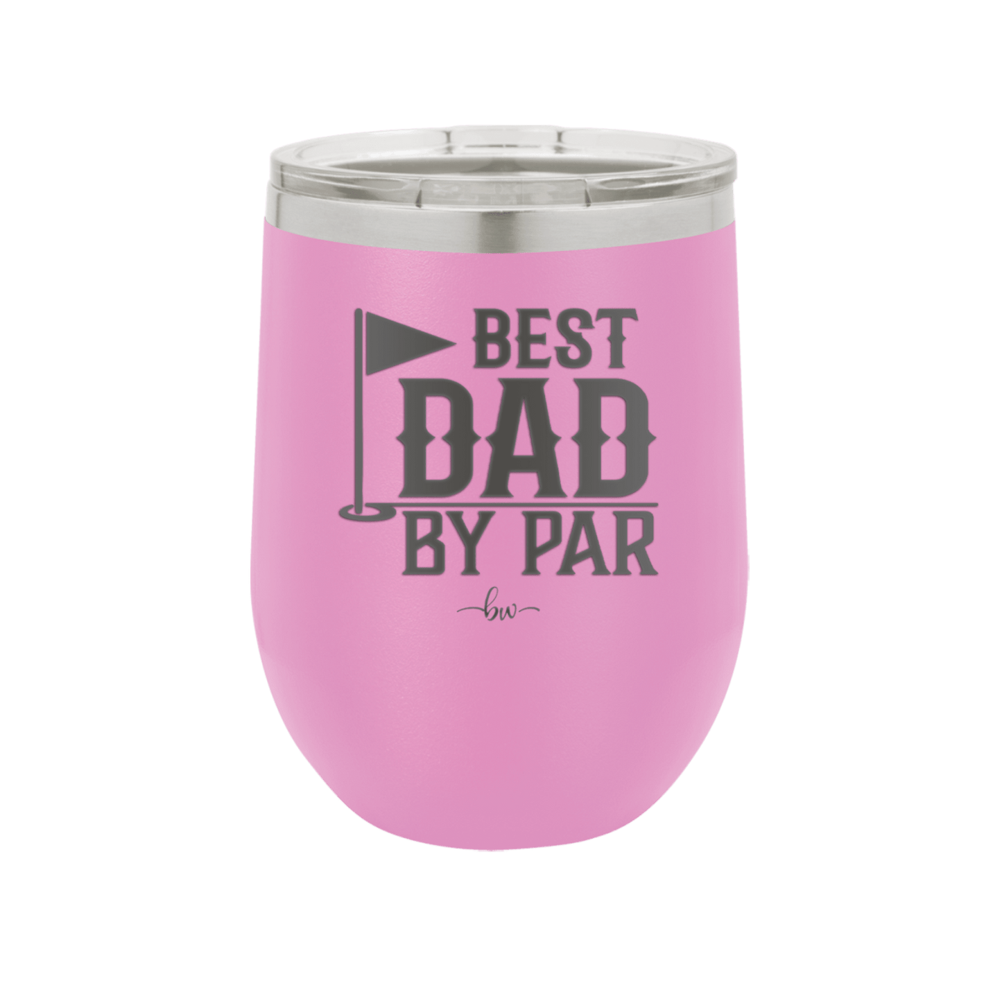 Best Dad by Par 2 Golf Dad - Laser Engraved Stainless Steel Drinkware - 1651 -