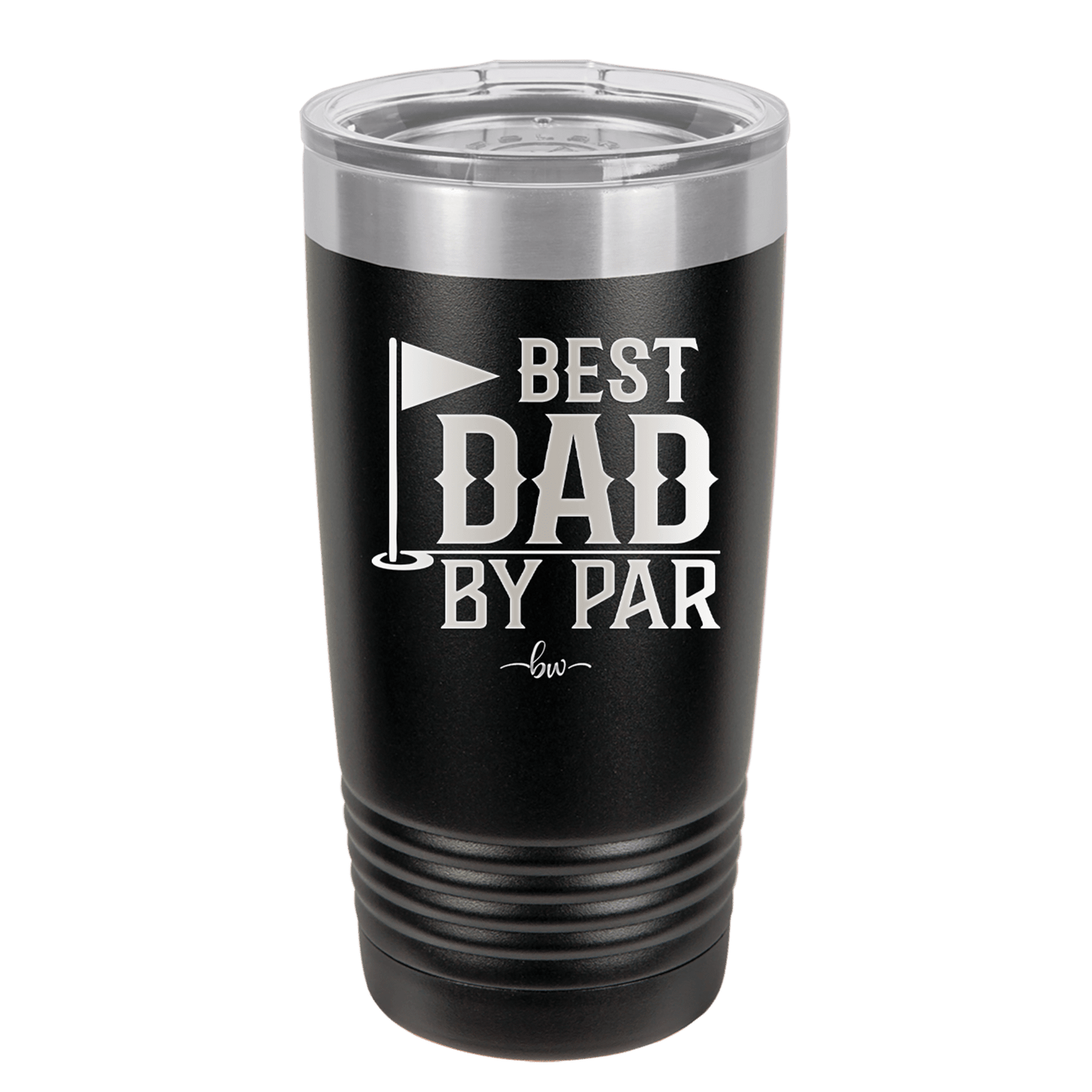 Best Dad by Par 2 Golf Dad - Laser Engraved Stainless Steel Drinkware - 1651 -