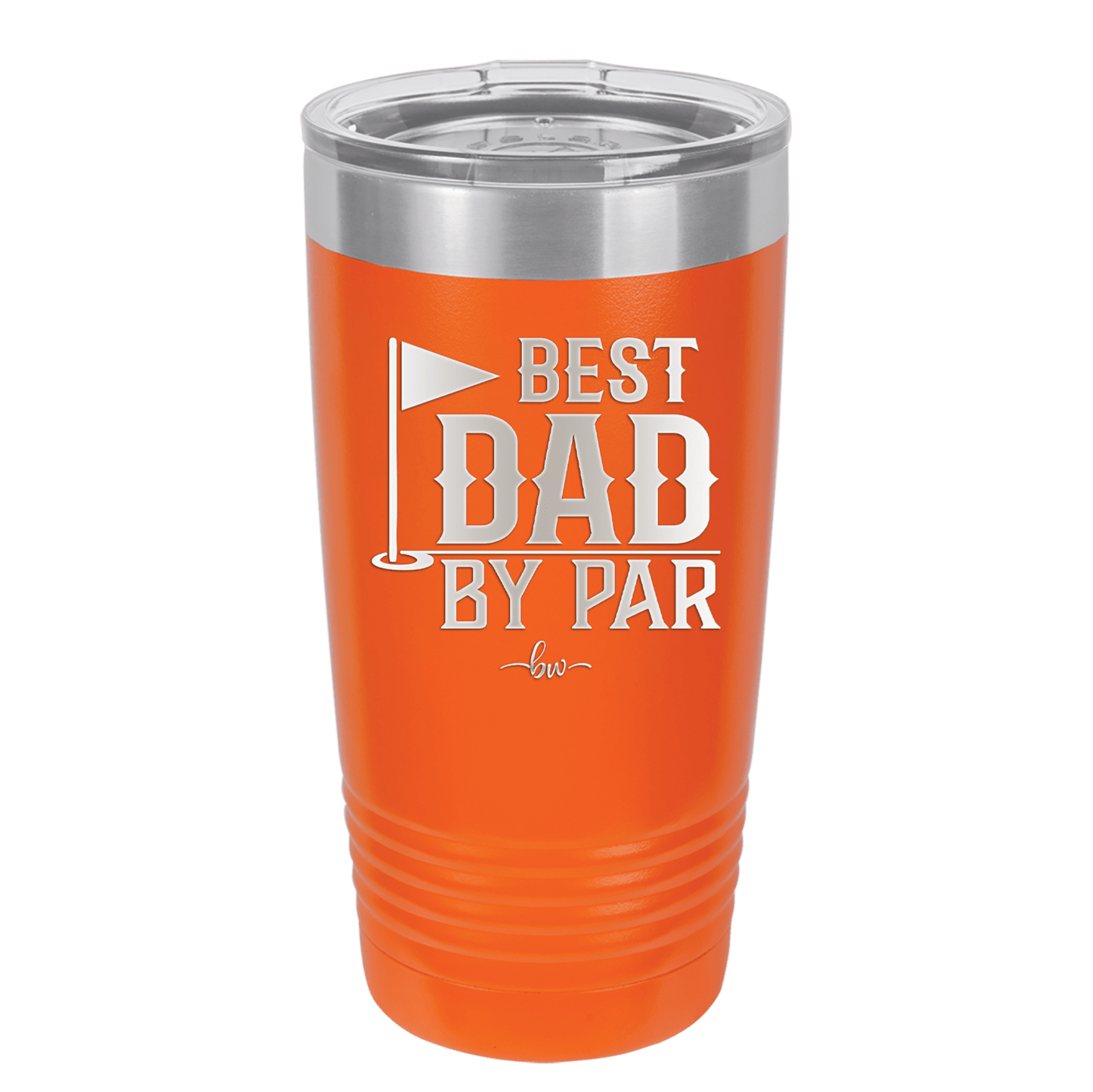 Best Dad by Par 2 Golf Dad - Laser Engraved Stainless Steel Drinkware - 1651 -