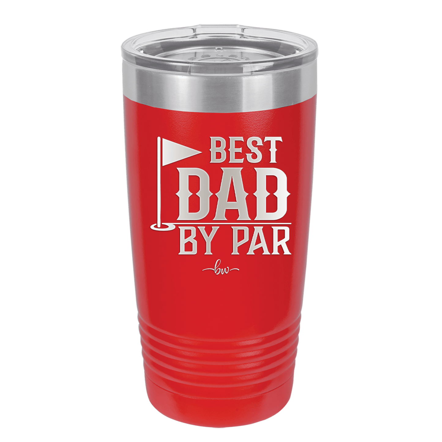 Best Dad by Par 2 Golf Dad - Laser Engraved Stainless Steel Drinkware - 1651 -