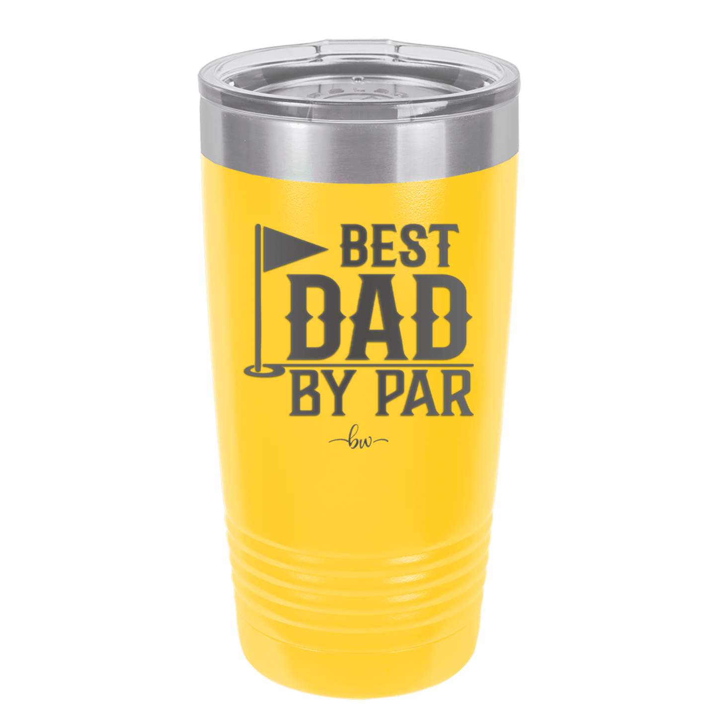 Best Dad by Par 2 Golf Dad - Laser Engraved Stainless Steel Drinkware - 1651 -