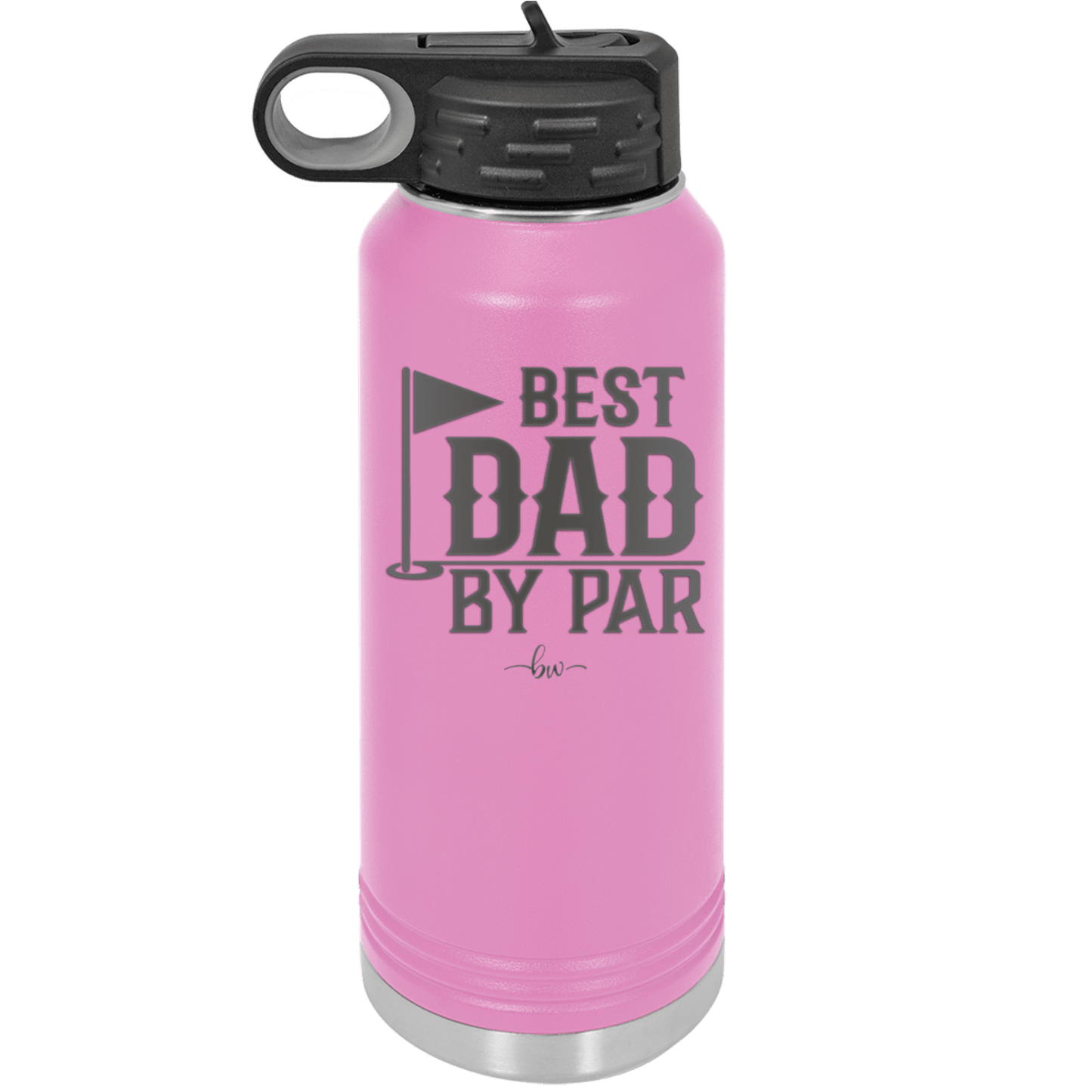 Best Dad by Par 2 Golf Dad - Laser Engraved Stainless Steel Drinkware - 1651 -