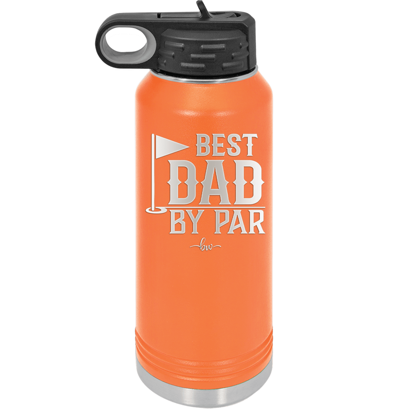 Best Dad by Par 2 Golf Dad - Laser Engraved Stainless Steel Drinkware - 1651 -