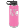 Best Dad by Par 2 Golf Dad - Laser Engraved Stainless Steel Drinkware - 1651 -