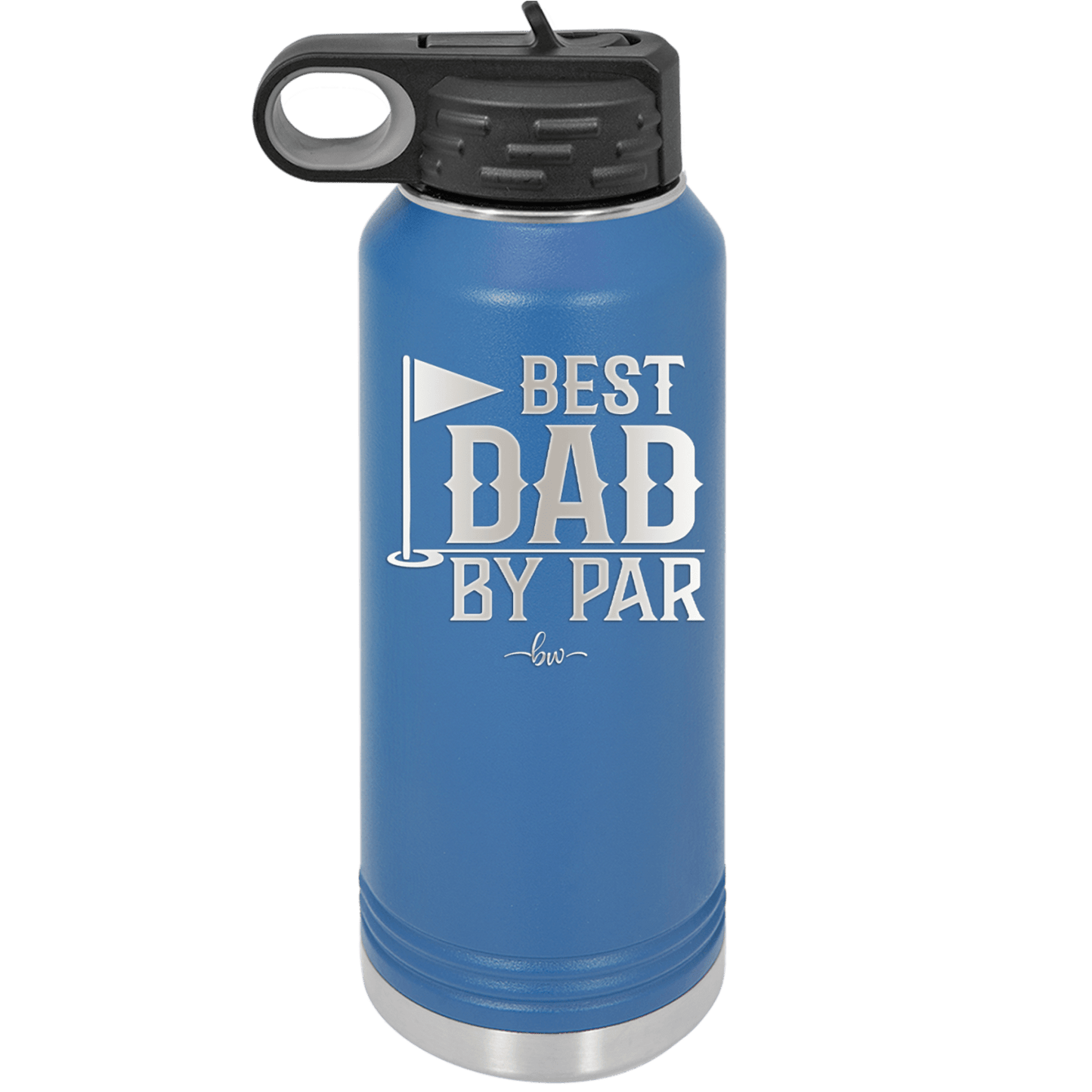 Best Dad by Par 2 Golf Dad - Laser Engraved Stainless Steel Drinkware - 1651 -