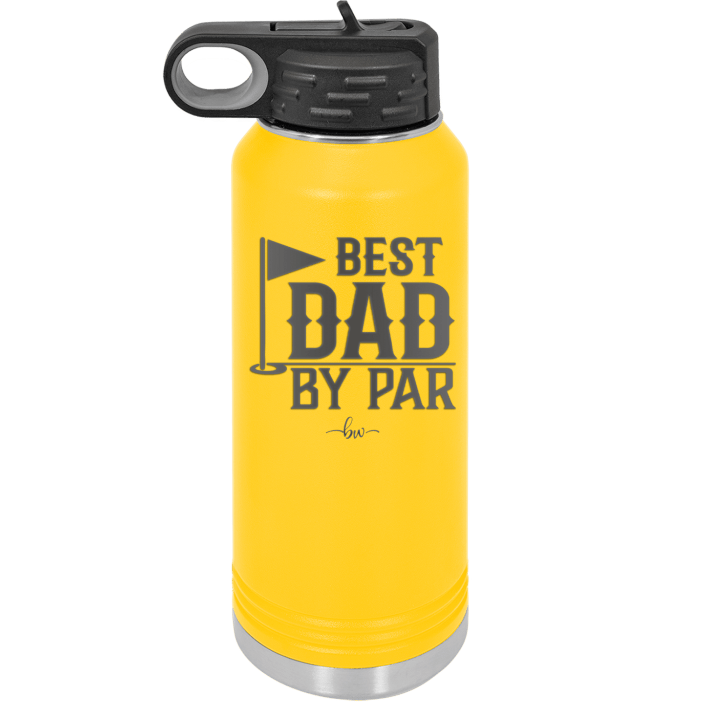 Best Dad by Par 2 Golf Dad - Laser Engraved Stainless Steel Drinkware - 1651 -