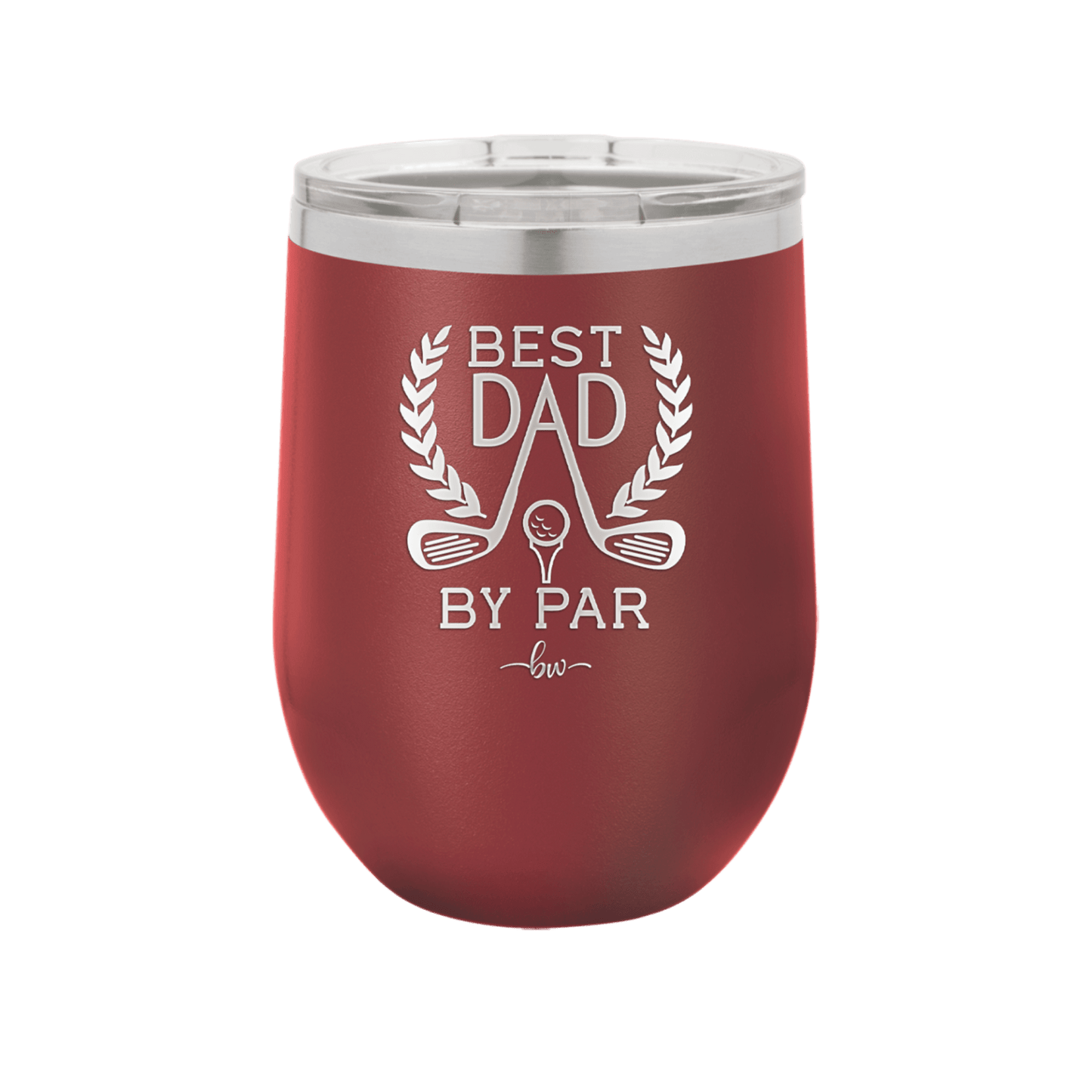 Best Dad by Par 3 Golf Dad - Laser Engraved Stainless Steel Drinkware - 1652 -