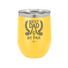 Best Dad by Par 3 Golf Dad - Laser Engraved Stainless Steel Drinkware - 1652 -